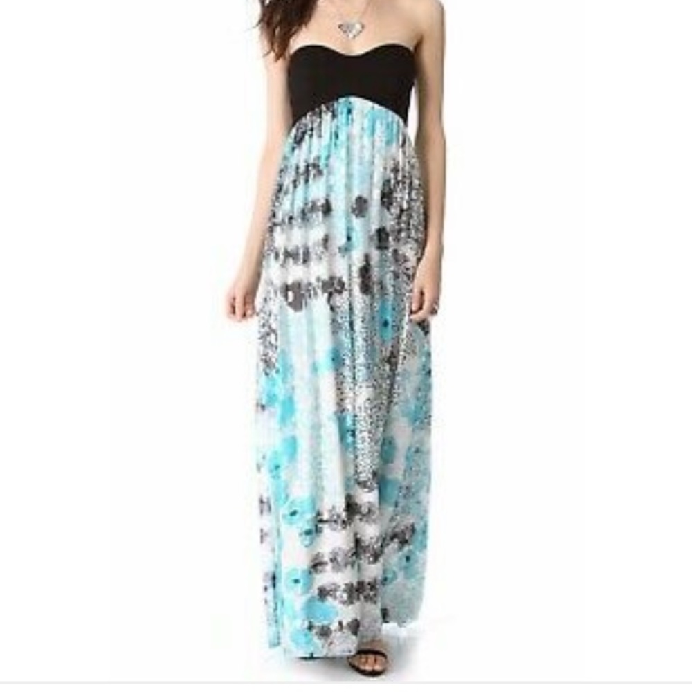 DVF strapless maxi dress